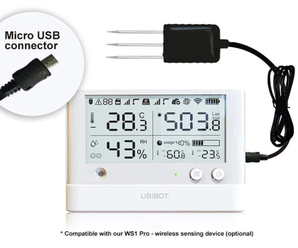 UbiBot Soil Temperature & Moisture Sensor (Micro USB)